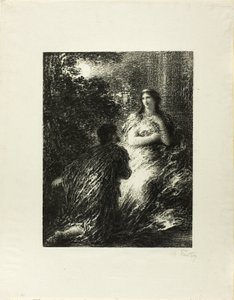 Duo des Troyens, cinquième planche - Ignace Henri Jean Fantin Latour