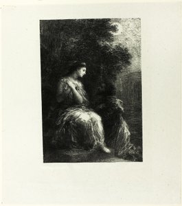 Duo des Troyens, septième planche - Ignace Henri Jean Fantin Latour