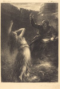 Évocation de Kundry (2ème planche) - Ignace Henri Jean Fantin Latour