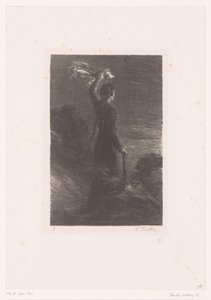 Isolde donne le signal convenu à Tristan Tristan et Iseult. Acte II. Signal dans la nuit Leven en werken van Richard Wagner (titre de la série)