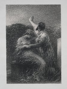 Le mage Baltazar et Fatime - Ignace Henri Jean Fantin Latour