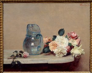 Les roses - Ignace Henri Jean Fantin Latour