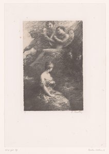 Marguerite apparaît à Faust et Méphisto depuis le ciel (La Damnation de Faust. Apparition de Marguerite)