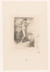 Néréide avec voile flottant - Ignace Henri Jean Fantin Latour