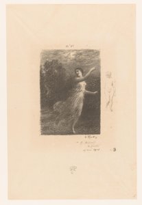 Nymphe fuyant un satyre - Ignace Henri Jean Fantin Latour