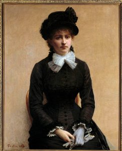 Portrait de Louise Riesener (1860-1944), fille du peintre Léon Riesener