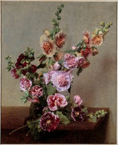 Roses trémières - Ignace Henri Jean Fantin Latour