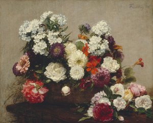 Nature morte avec des fleurs - Ignace Henri Jean Fantin Latour