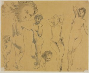 Études de nus féminins - Ignace Henri Jean Fantin Latour