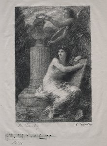 À Berlioz (Petite plaque) - Ignace Henri Jean Fantin Latour