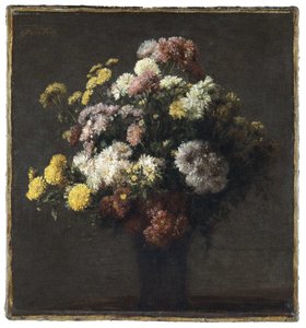 Vase avec chrysanthèmes - Henri Fantin-Latour