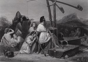 Moïse au pays de Madian - Henri Frederic (after) Schopin