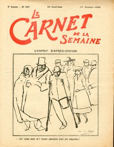 Couverture de "Le Carnet de la semaine", Satirique en Couleurs