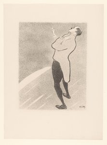 Portrait du cabaretier Kam-Hill (Artiesten van het caféconcert, Le Café Concert) - Henri Gabriel Ibels