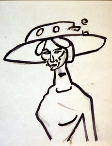 Un chapeau à large bord