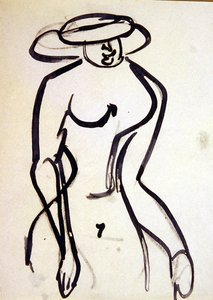 Promeneur à taille de guêpe - Henri Gaudier Brzeska