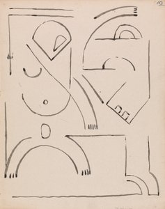 Composition de figure abstraite - Henri Gaudier Brzeska
