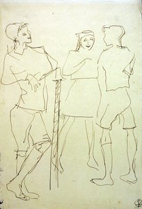 Enfants dans le parc - Henri Gaudier Brzeska