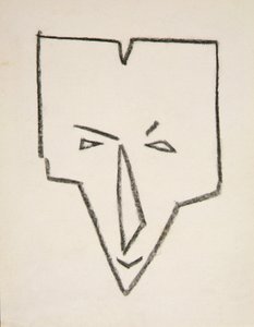 Tête de masque ethnique - Henri Gaudier Brzeska