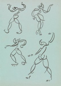 Quatre études de figures dansantes - Henri Gaudier Brzeska