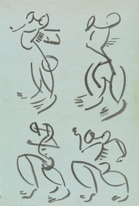 Quatre études de figures dansantes