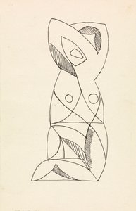 Figure féminine agenouillée - Henri Gaudier Brzeska