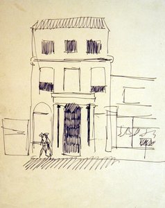 Rue de Londres avec des figures; Promeneuse - Henri Gaudier Brzeska