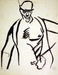 Homme au chapeau melon - Henri Gaudier Brzeska