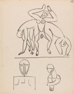 Neuf études de figures - Henri Gaudier Brzeska