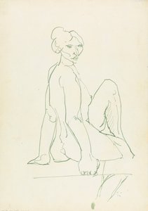 Figure féminine assise - Henri Gaudier Brzeska