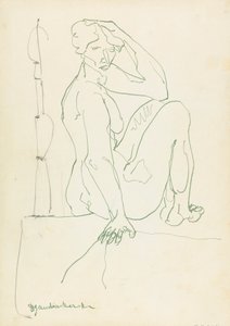 Figure féminine assise - Henri Gaudier Brzeska
