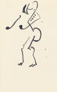 Étude pour "Danseuse de pierre rouge", 1914 - Henri Gaudier Brzeska