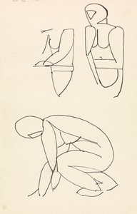 Trois études de figures - Henri Gaudier Brzeska