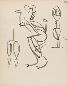 Trois études de figures - Henri Gaudier Brzeska