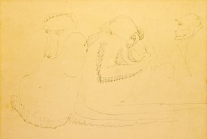 Trois singes - Henri Gaudier Brzeska