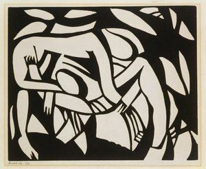 Lutteurs, c.1914 - Henri Gaudier Brzeska