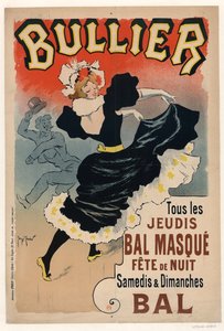 Bullier, Tous les jeudis Bal masqué, fête de nuit, 1896 - Henri Georges Meunier