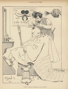 Coupe de cheveux du roi de Thulé : un homme chez le barbier