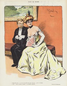 Illustration pour Le Rire (lithographie en couleur) - Henri Gerbault