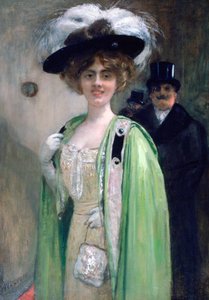 Un couple arrivant à un événement - Henri Gervex
