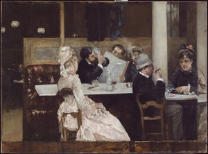 Scène de café à Paris, 1877