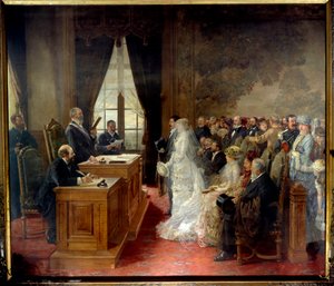Le mariage civil de Mathurin Moreau à l