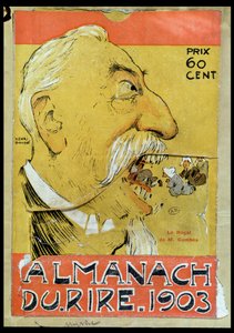 Caricature de Justin-Louis-Émile Combes (1835-1921) mangeant les clercs, couverture de 