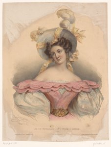 Jeune femme avec des pensées tristes (Je le voudrais, Voorstellingen van in gedachten verzonken figuren) - Henri Grevedon