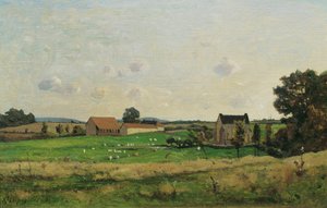 Le domaine de Saulce (Dept. Gonne) - Henri Joseph Harpignies