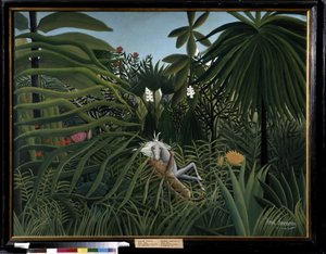 Cheval attaqué par un jaguar - Henri J.F. Rousseau