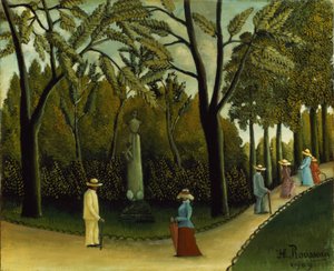 Le monument à Chopin dans les jardins du Luxembourg - Henri J.F. Rousseau