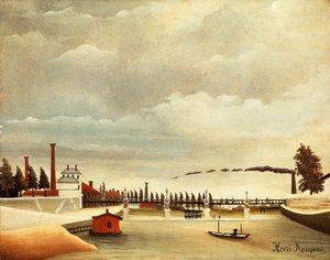 Bords de Seine - Henri J.F. Rousseau