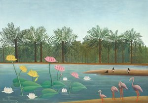 Flamants roses - Henri J.F. (1844 1910) Rousseau
