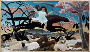 La guerre ou la chevauchée de la discorde (peinture par Henri Le Douanier Rousseau) - Henri J.F. Rousseau